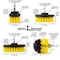 Drill Brush Power Scrubber By Useful Products 5 in W 5 in L Brush, Yellow Y-S-542O-QC-DB - alternate 2